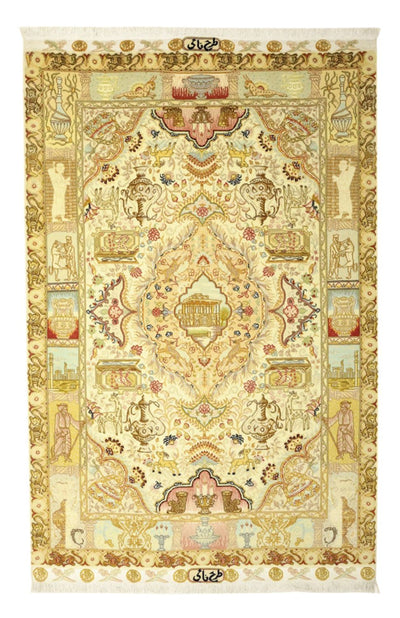 Tabriz - 50 Raj Rug 102x160cm - Persian Rugs