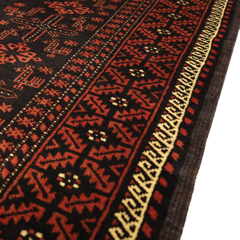 Runner Belutsch Rug - 197 x 105 cm - dark red