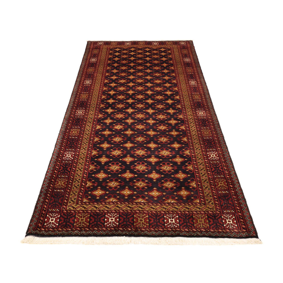 Runner Belutsch Rug - 220 x 108 cm - dark brown