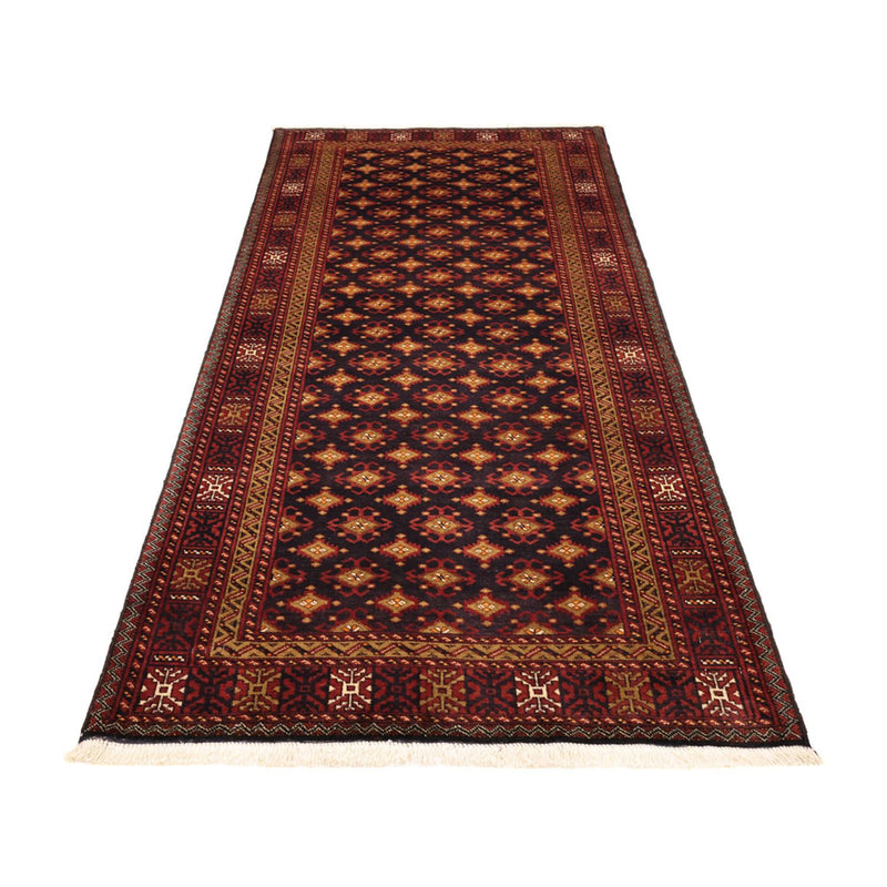 Runner Belutsch Rug - 220 x 108 cm - dark brown