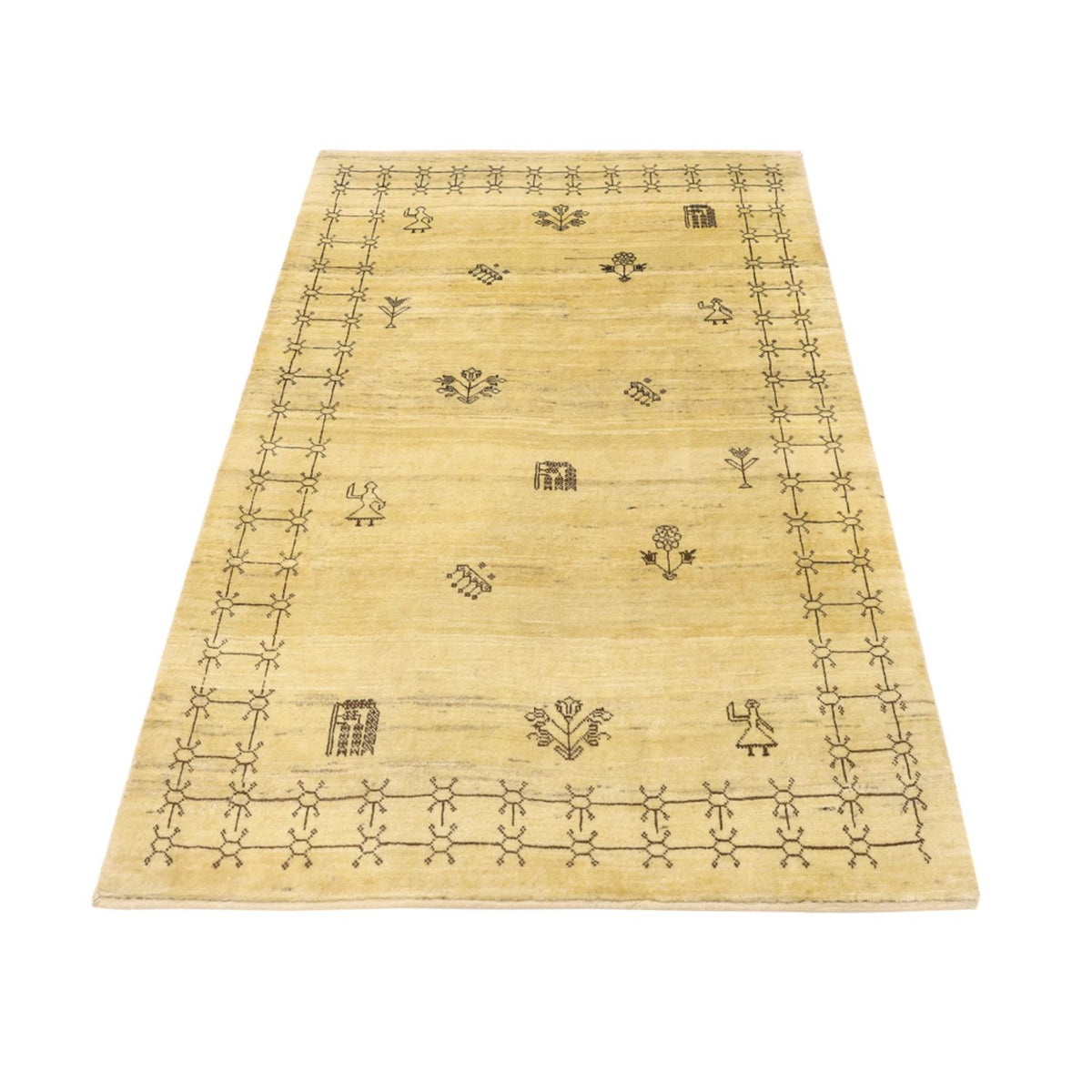 Gabbeh Rug - Kashkuli Perser - 150 x 101 cm - beige