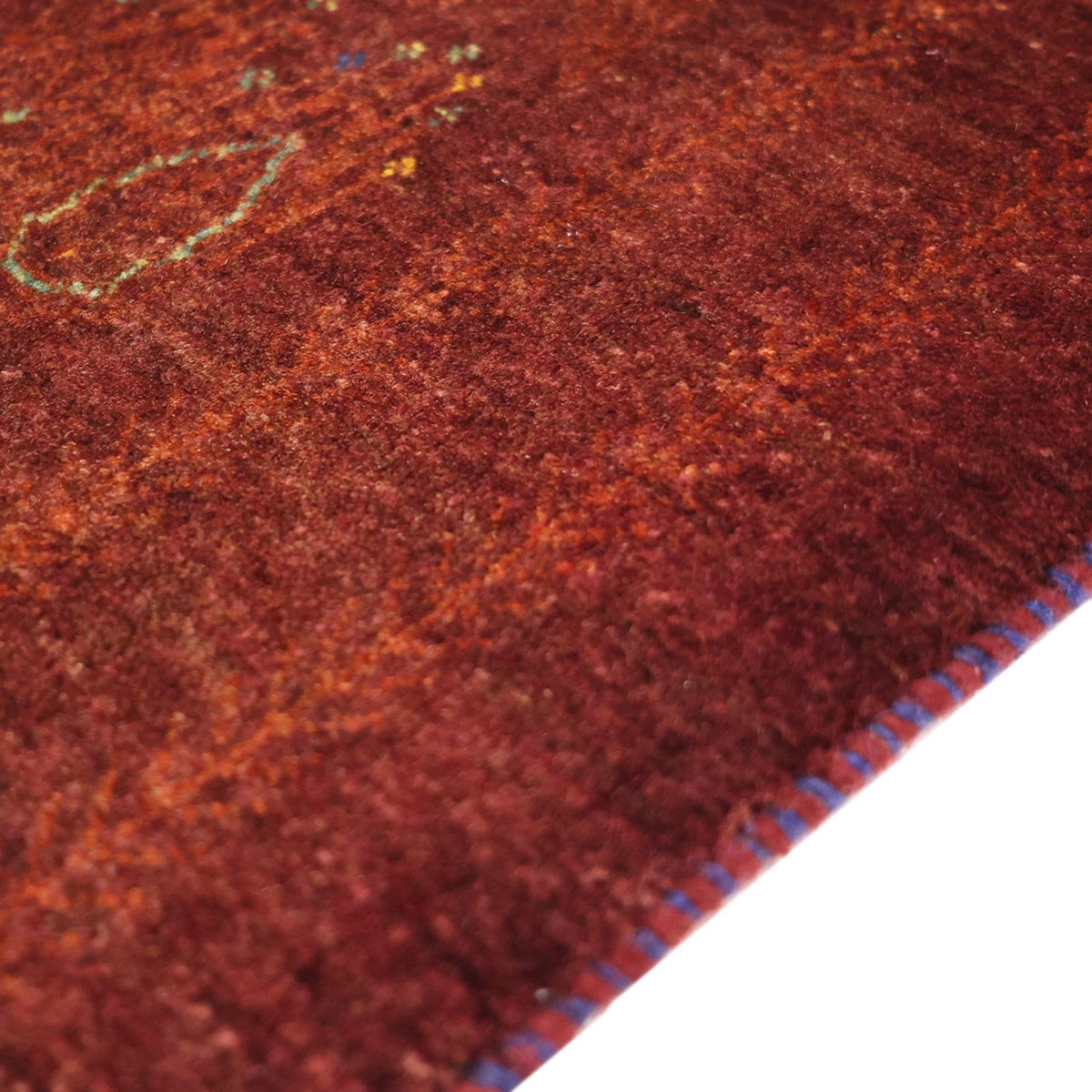 Gabbeh Rug - Kashkuli Perser - 155 x 80 cm - dark red