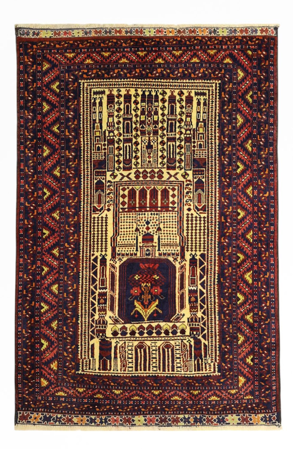 Belutsch Rug - 142 x 96 cm - multicolored