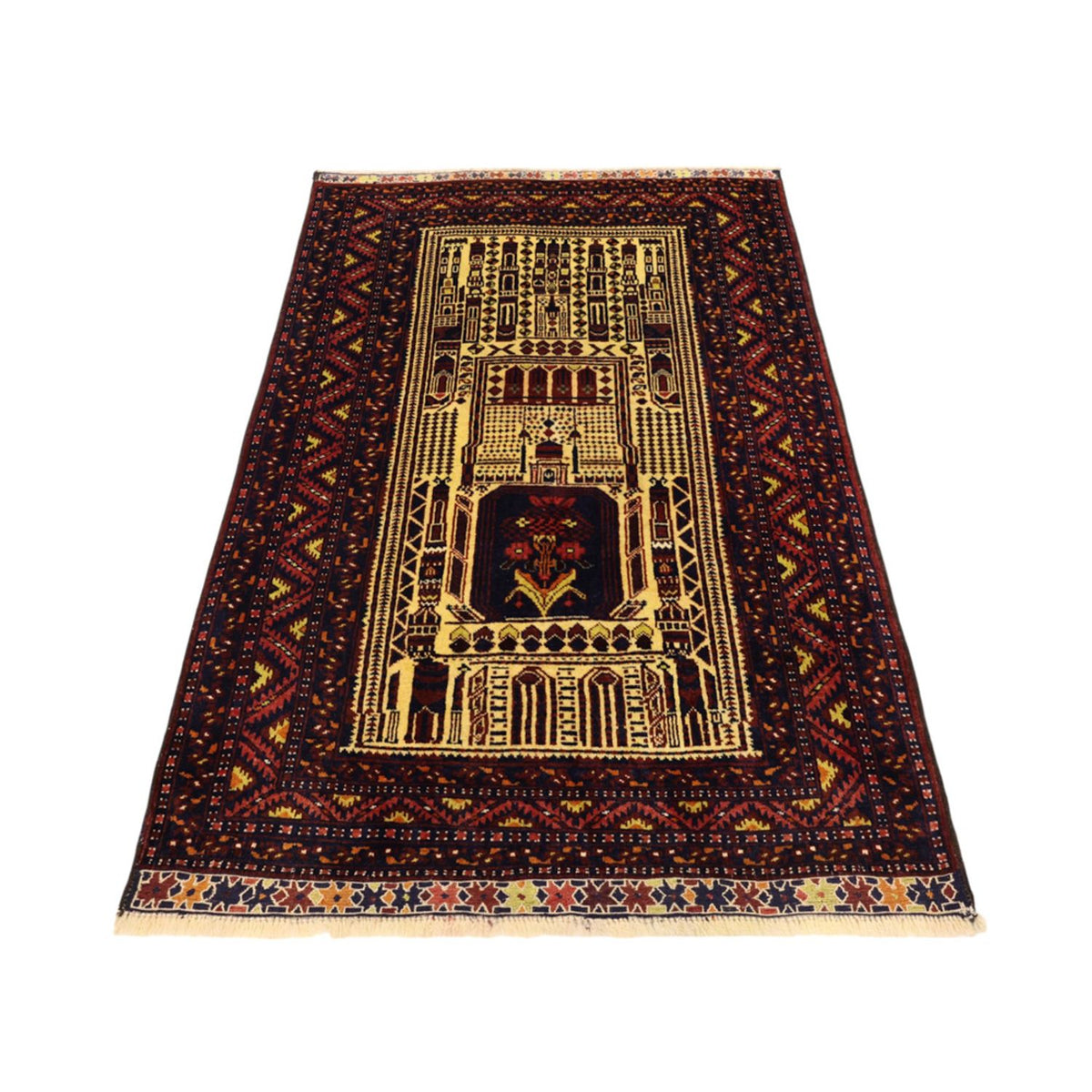 Belutsch Rug - 142 x 96 cm - multicolored