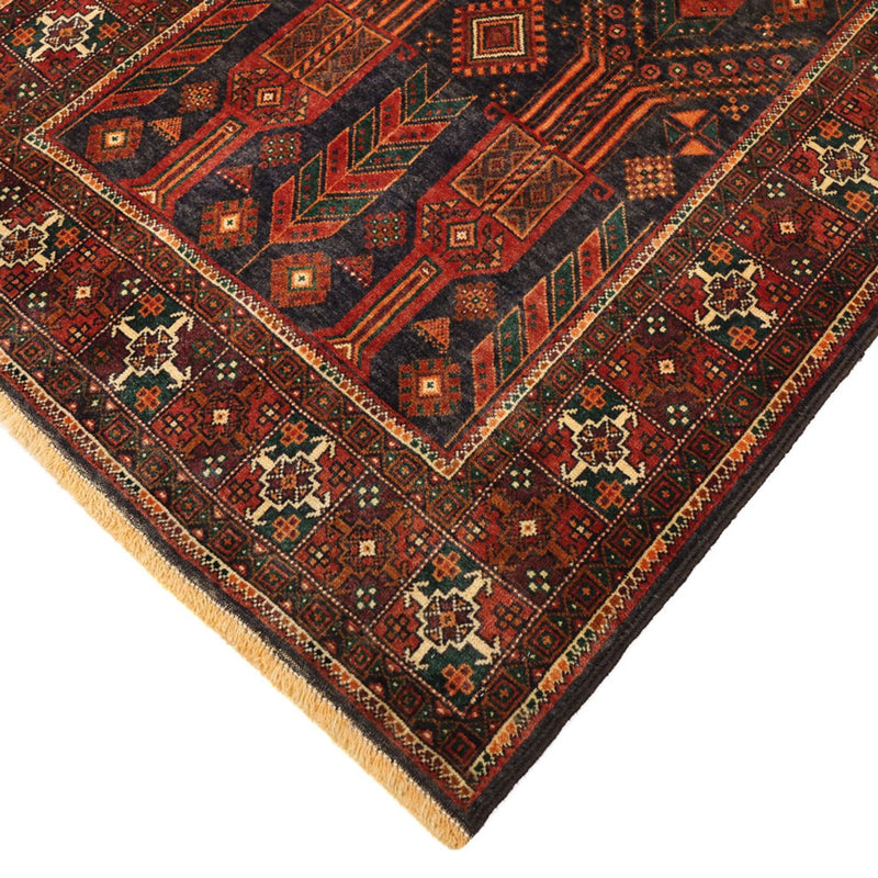 Runner Belutsch Rug - 292 x 110 cm - dark red