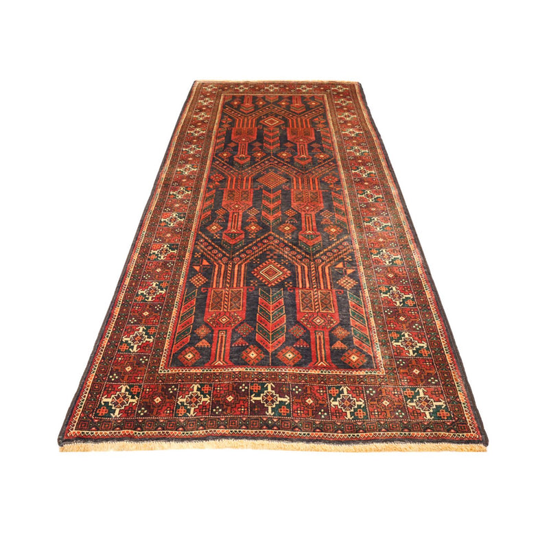 Runner Belutsch Rug - 292 x 110 cm - dark red