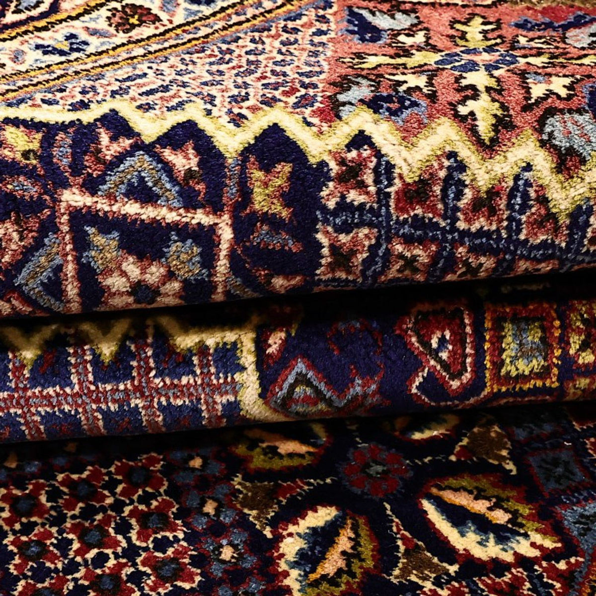 Perser Rug - Keshan - 211 x 143 cm - dark blue