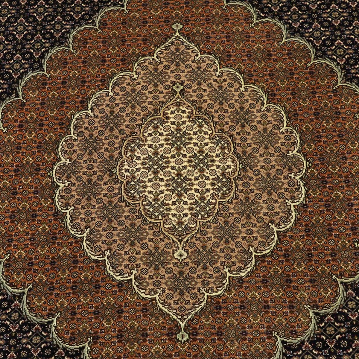 Perser Rug - Tabriz - 299 x 204 cm - dark beige