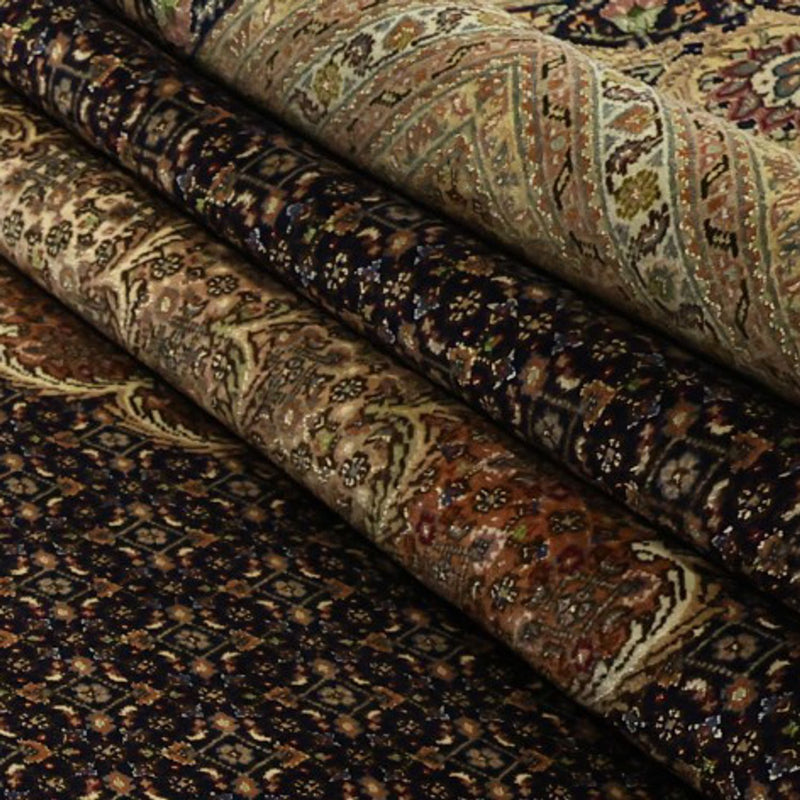 Perser Rug - Tabriz - Royal - Silk Warp - 362 x 251 cm - dark beige