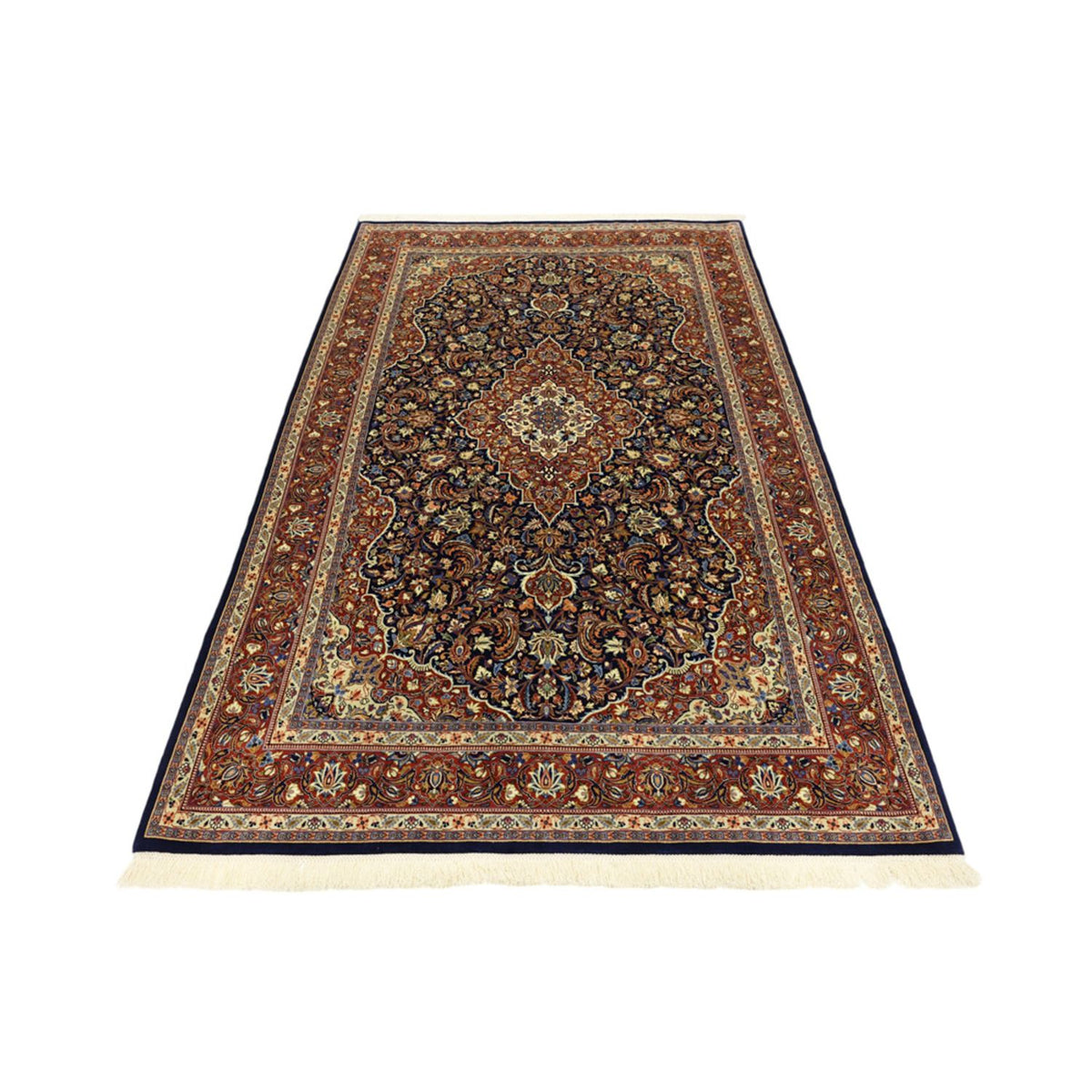 Perser Rug - Keshan - 203 x 132 cm - dark blue