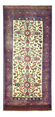 Runner Belutsch Rug - 212 x 97 cm - light green