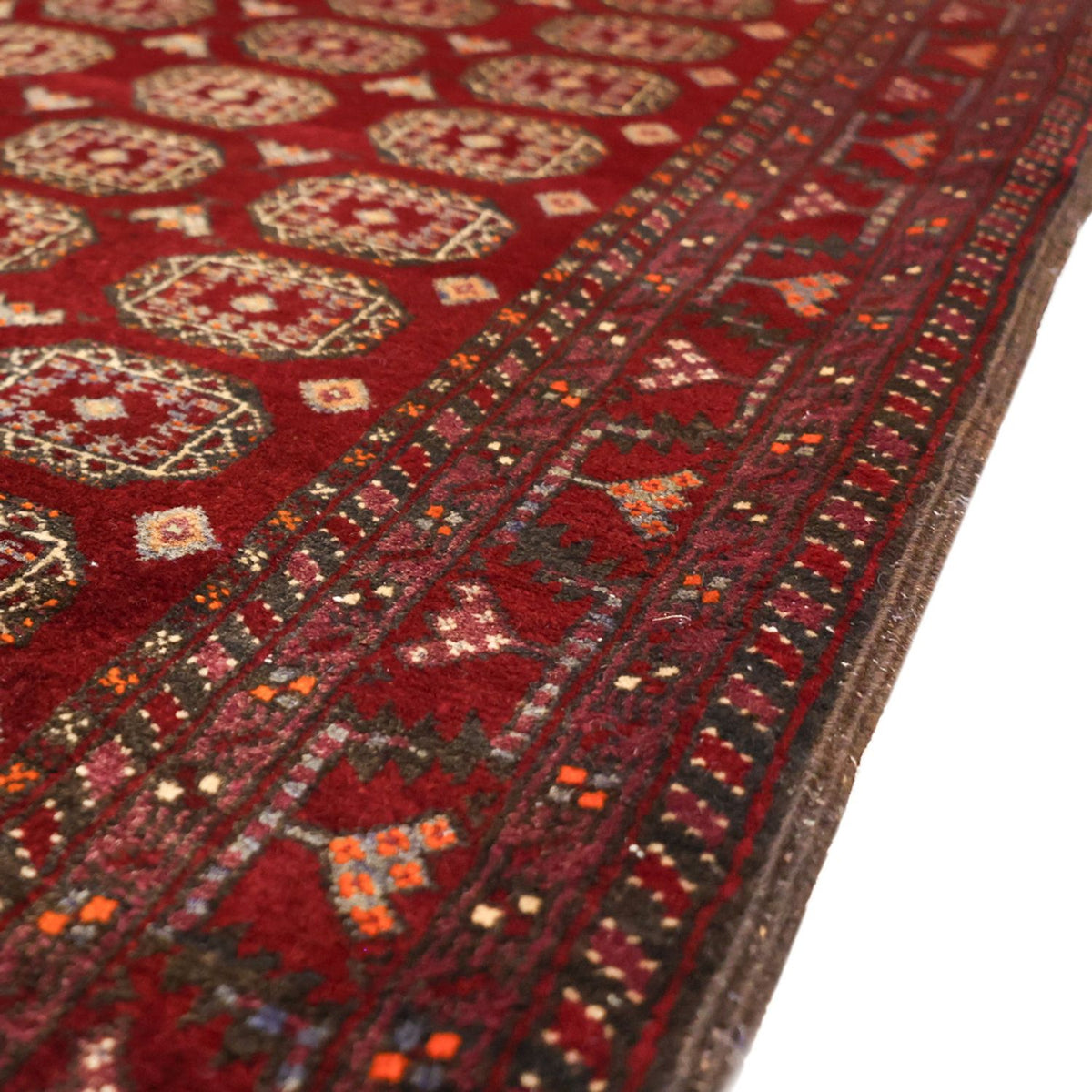 Runner Belutsch Rug - 193 x 108 cm - dark red
