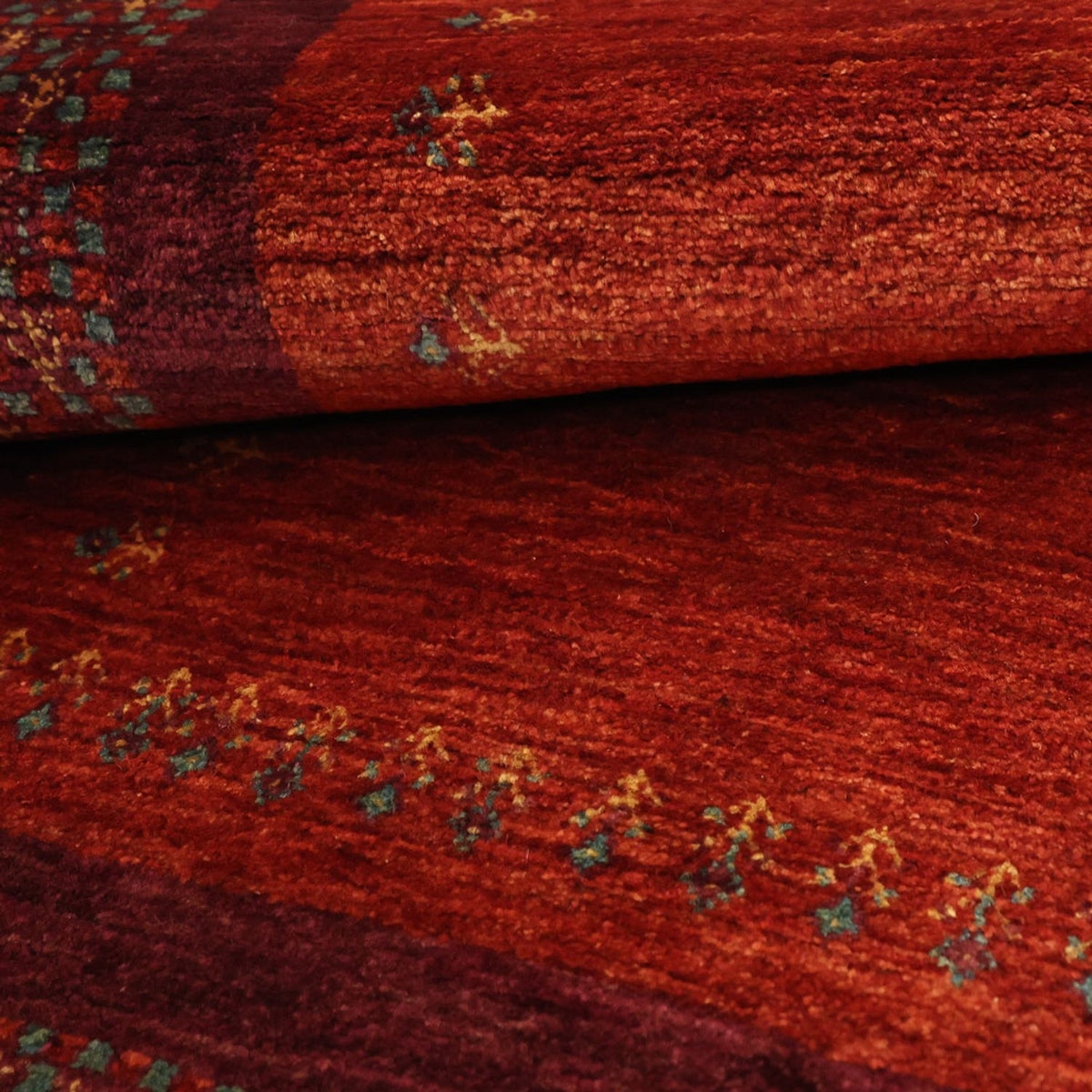 Gabbeh Rug - Kashkuli Perser - 145 x 78 cm - dark red