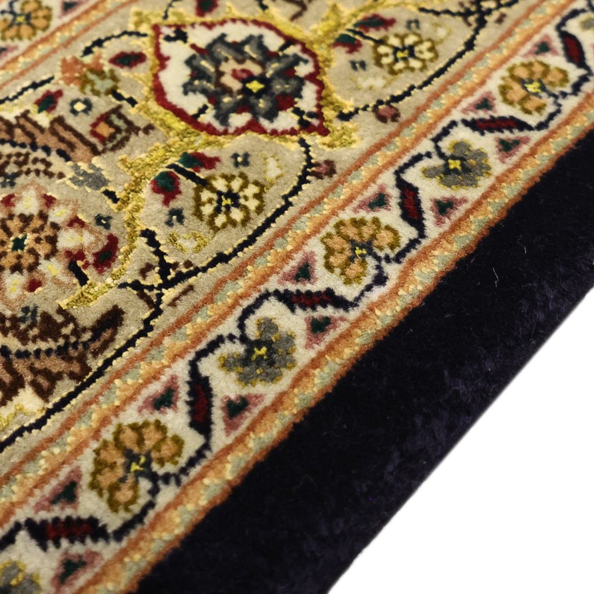 Perser Rug - Tabriz - Royal - Silk Warp - 159 x 98 cm - dark beige