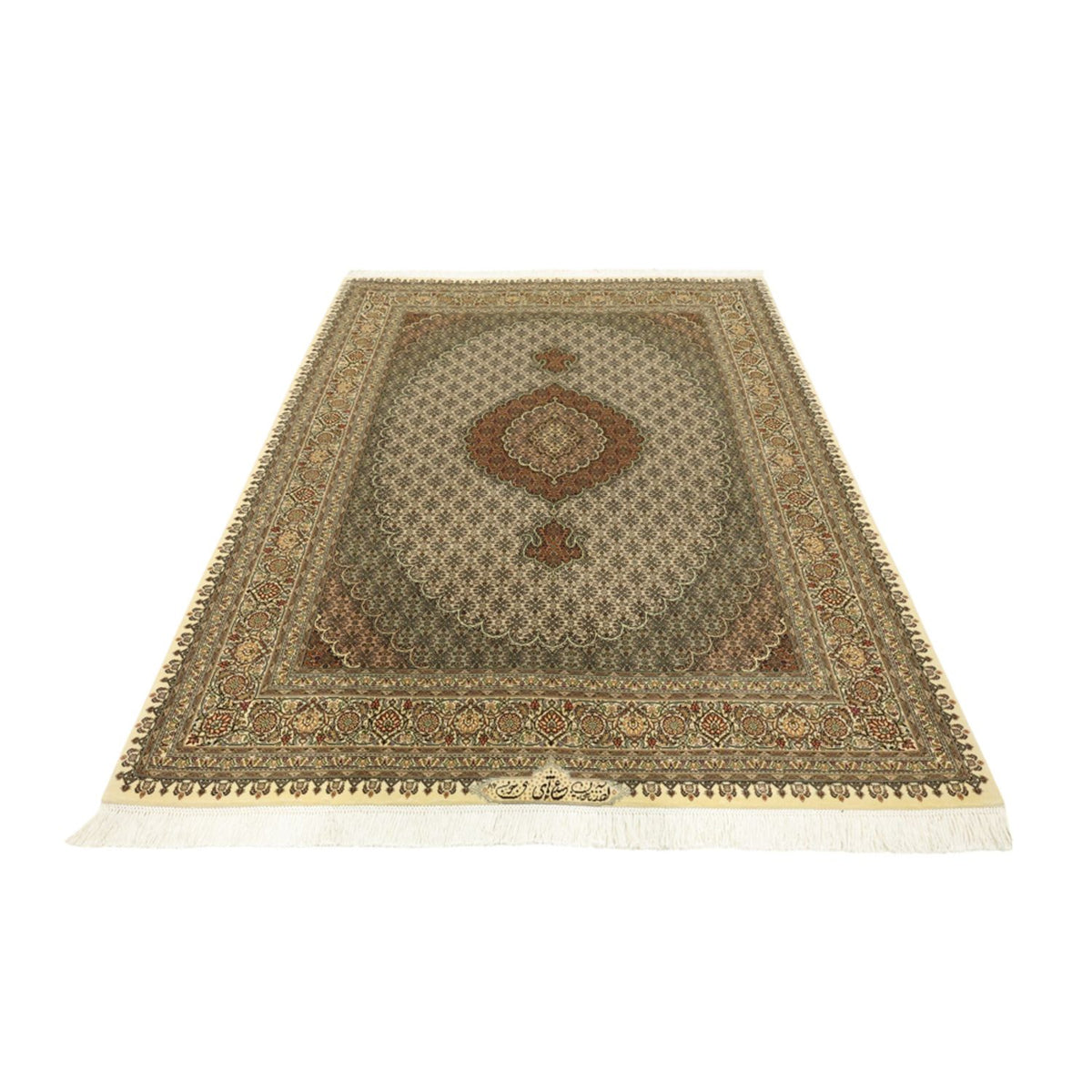 Perser Rug - Tabriz - Royal - Royal - 197 x 154 cm - dark beige