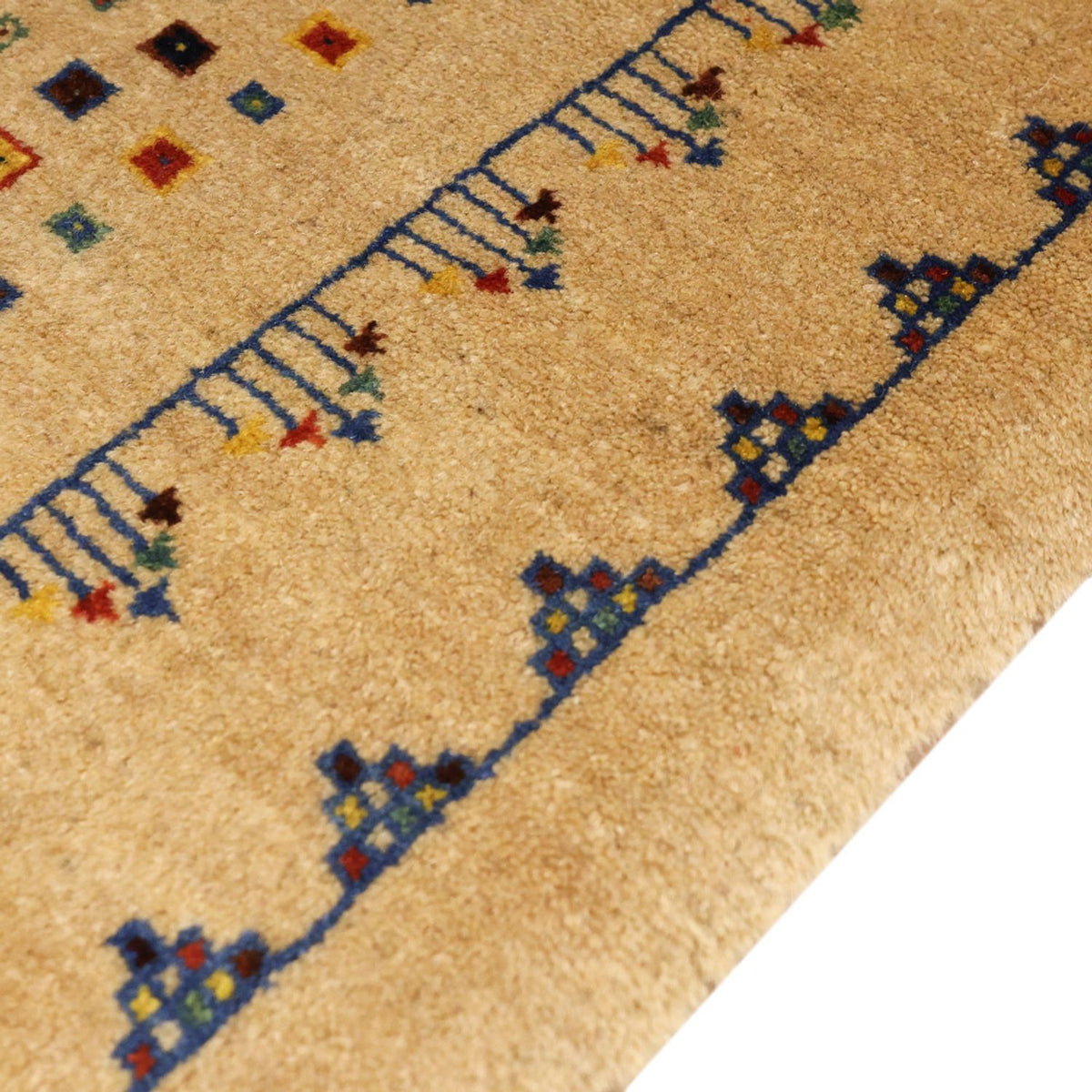 Gabbeh Rug - Loribaft Perser - 164 x 79 cm - gold