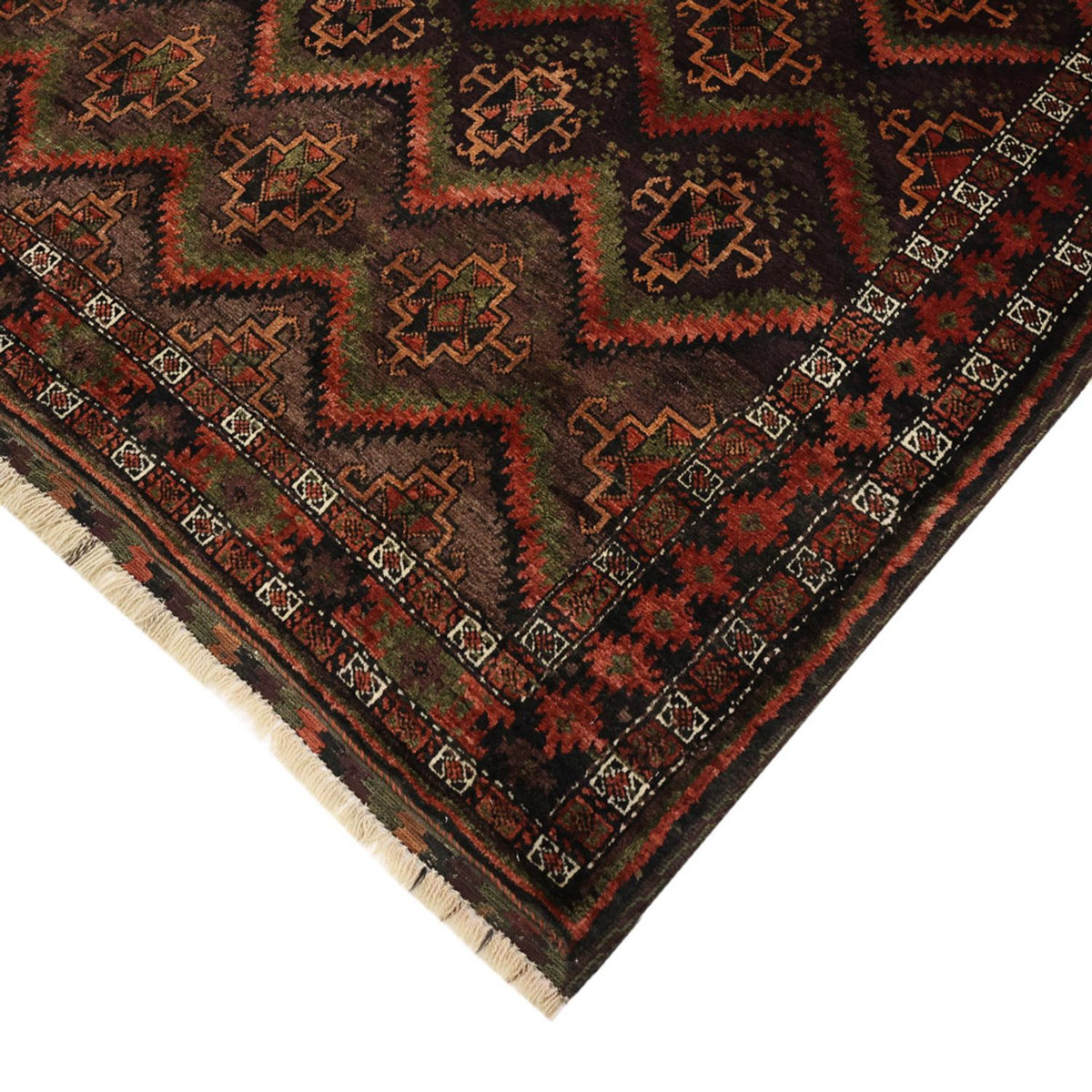 Runner Belutsch Rug - 294 x 141 cm - dark beige