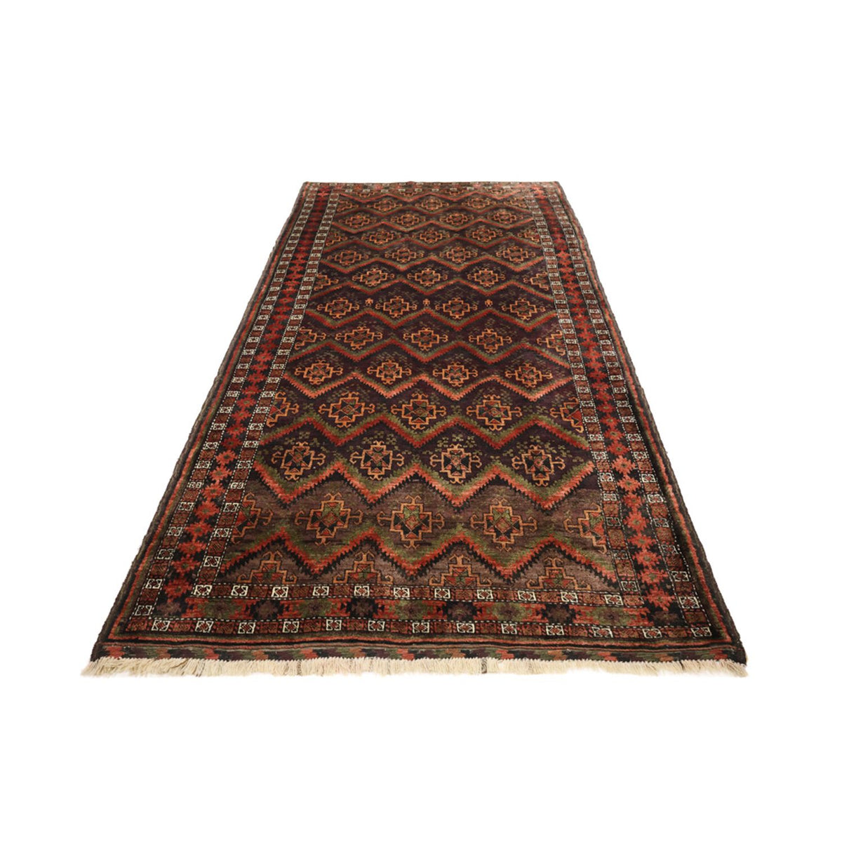 Runner Belutsch Rug - 294 x 141 cm - dark beige