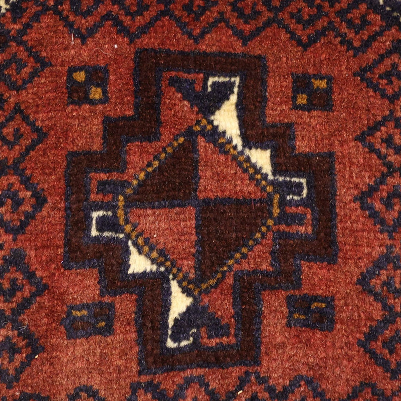 Runner Belutsch Rug - 198 x 98 cm - dark red