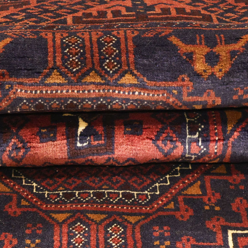 Runner Belutsch Rug - 198 x 98 cm - dark red