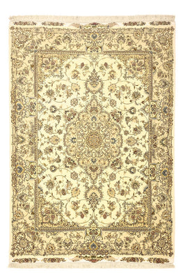 Perser Rug - Tabriz - Premium - Silk Warp - 206 x 145 cm - beige
