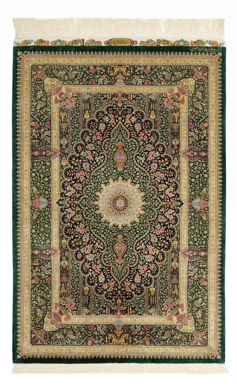 Perser Rug - Ghom - Royal - 156 x 99 cm - dark beige