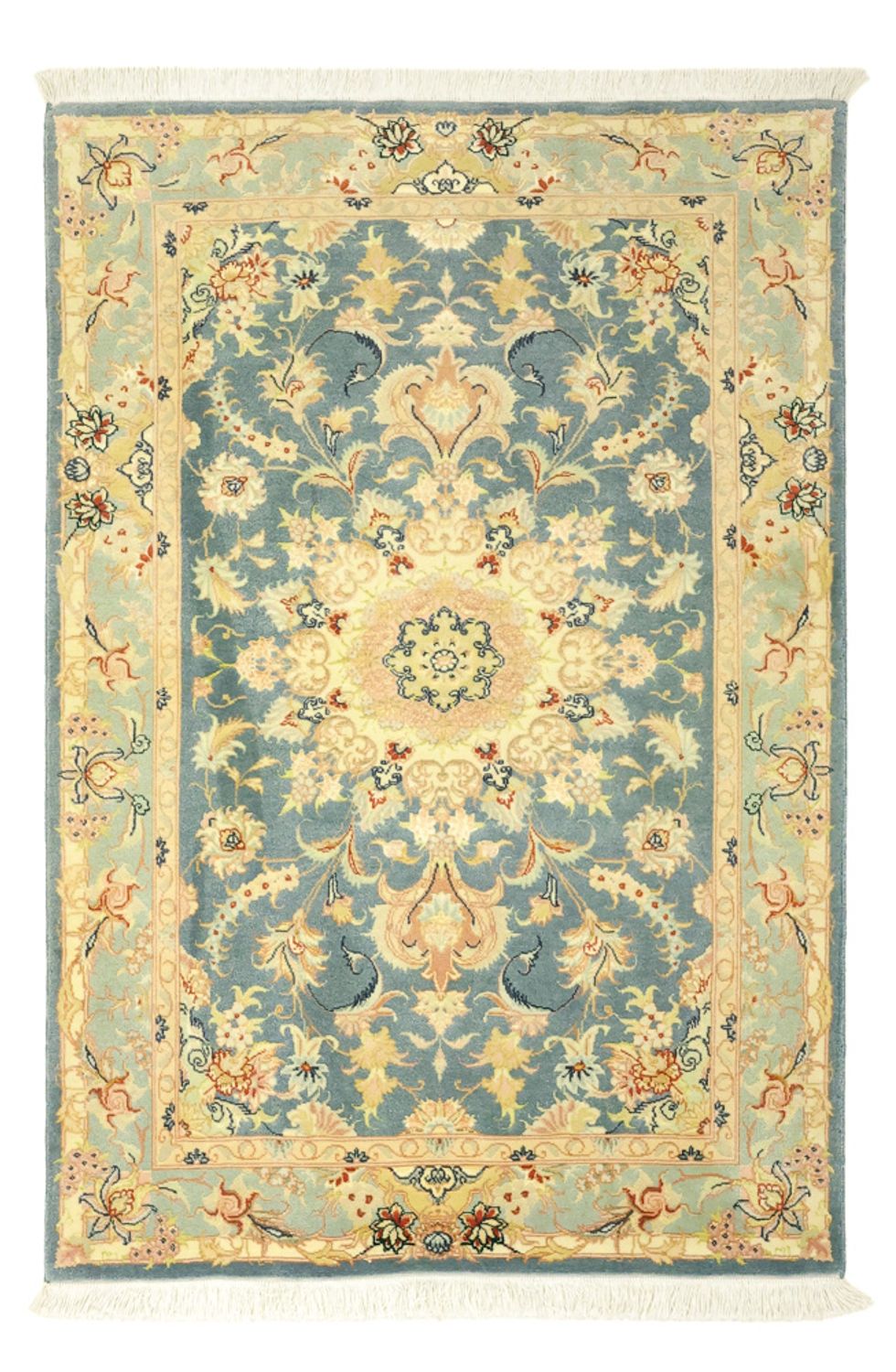Perser Rug - Tabriz - Royal - 118 x 81 cm - light blue