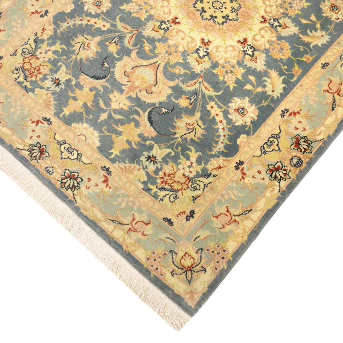 Perser Rug - Tabriz - Royal - 118 x 81 cm - light blue