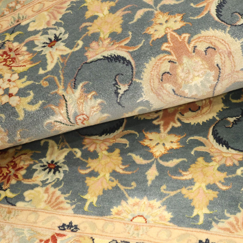 Perser Rug - Tabriz - Royal - 118 x 81 cm - light blue