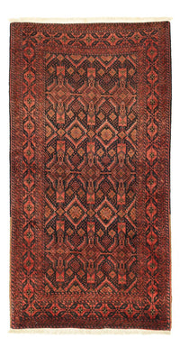 Runner Belutsch Rug - 205 x 105 cm - dark red