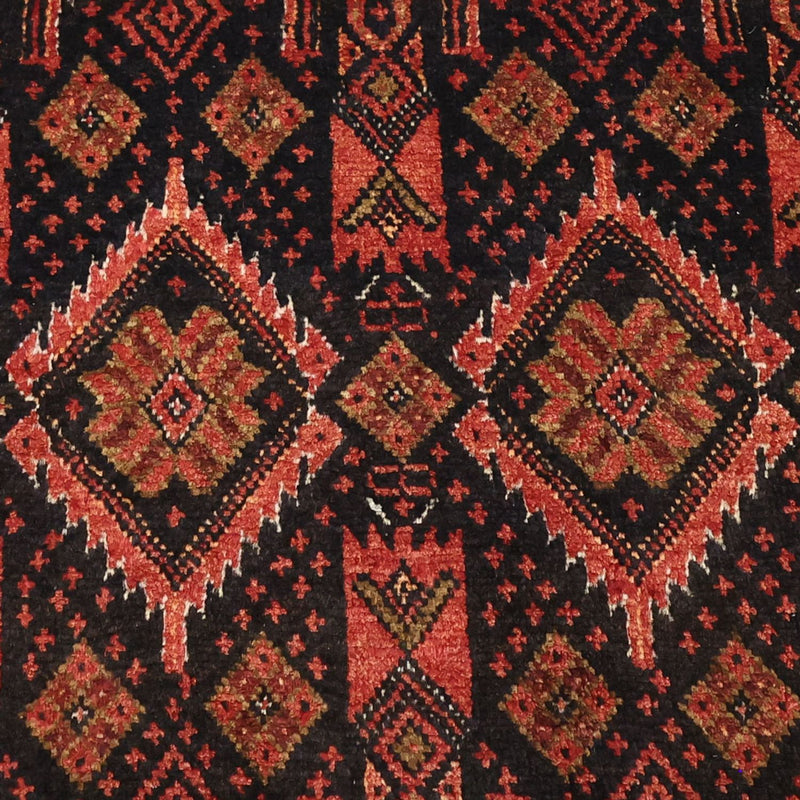 Runner Belutsch Rug - 205 x 105 cm - dark red