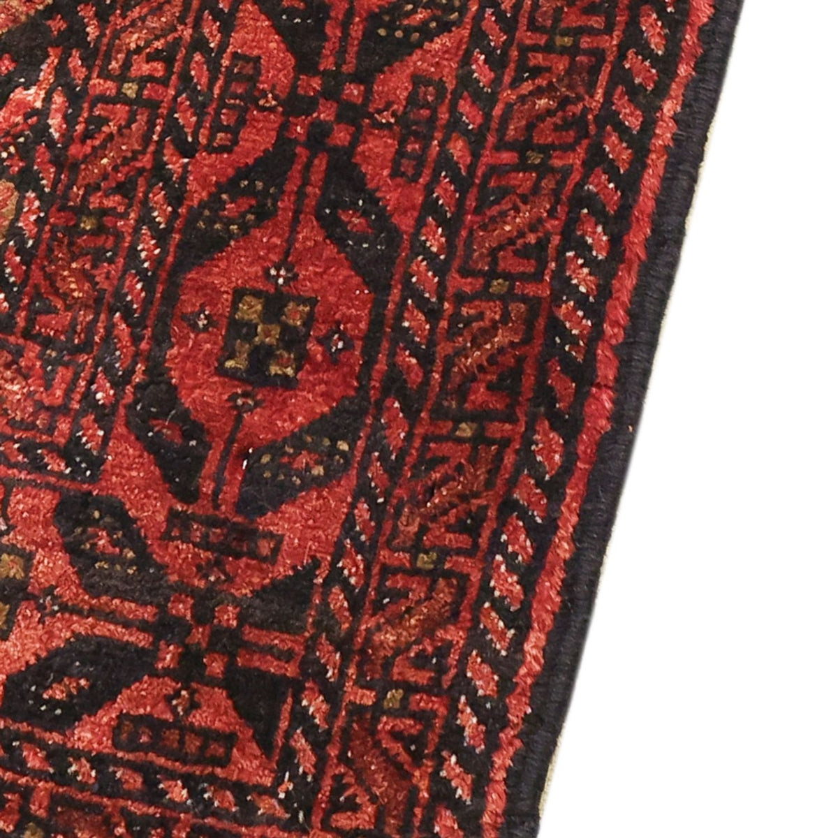 Runner Belutsch Rug - 205 x 105 cm - dark red