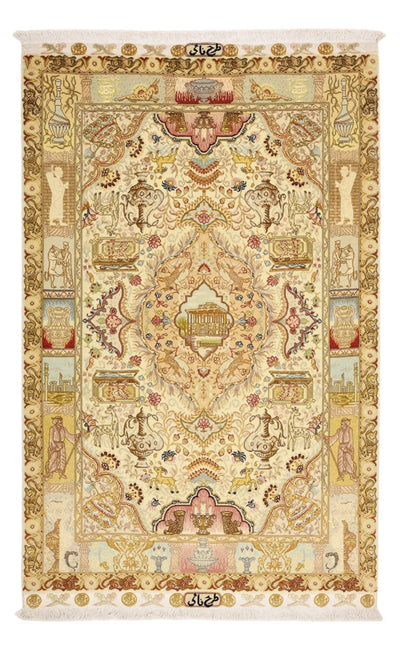Tabriz - 50 Raj Rug 101x160cm - Persian Rugs