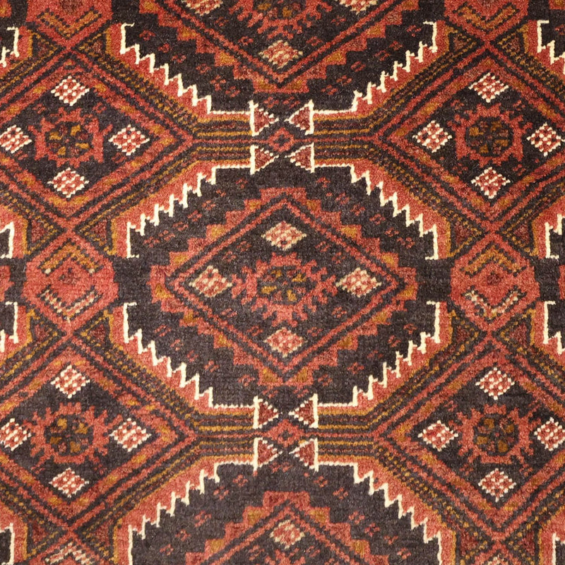 Runner Belutsch Rug - 192 x 98 cm - dark red