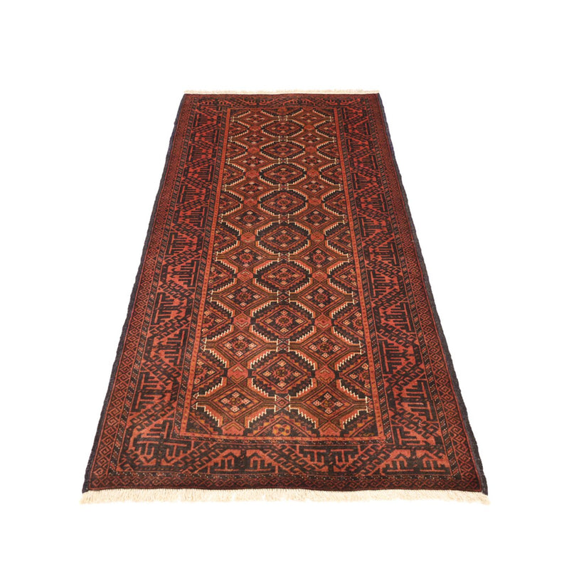 Runner Belutsch Rug - 192 x 98 cm - dark red