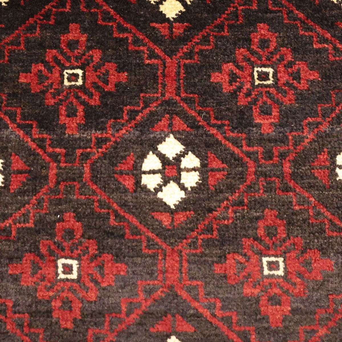 Runner Belutsch Rug - 199 x 102 cm - dark red