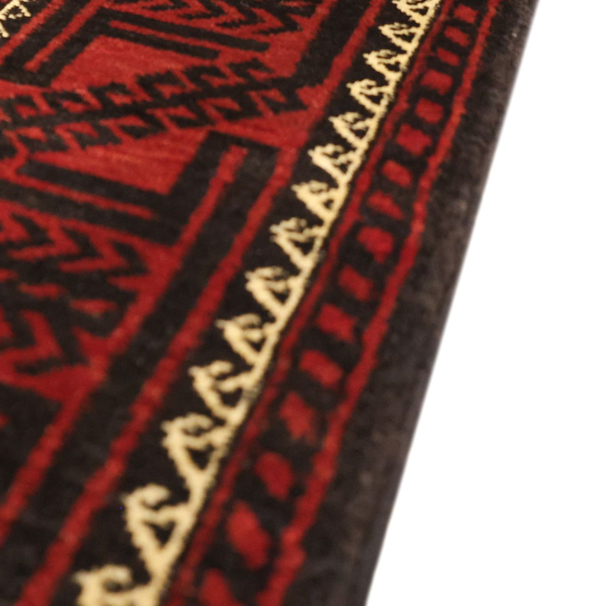 Runner Belutsch Rug - 199 x 102 cm - dark red