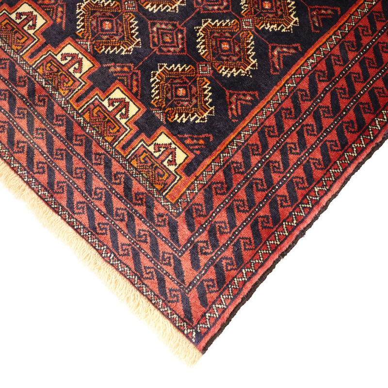 Runner Belutsch Rug - 197 x 106 cm - dark red