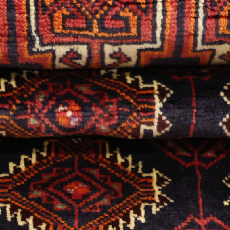 Runner Belutsch Rug - 197 x 106 cm - dark red