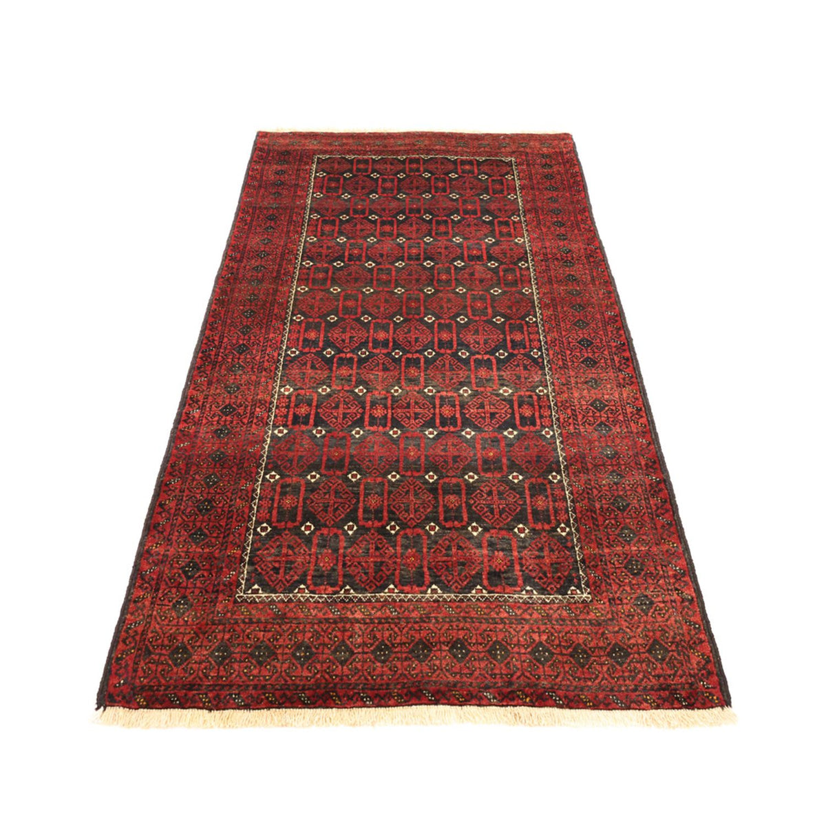 Runner Belutsch Rug - 196 x 107 cm - dark red