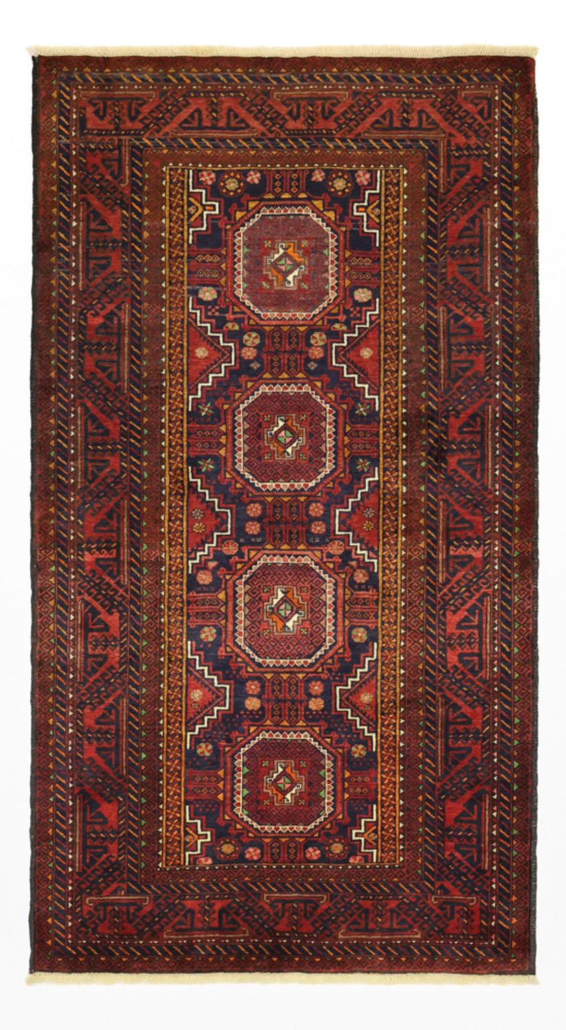 Runner Belutsch Rug - 188 x 101 cm - dark red
