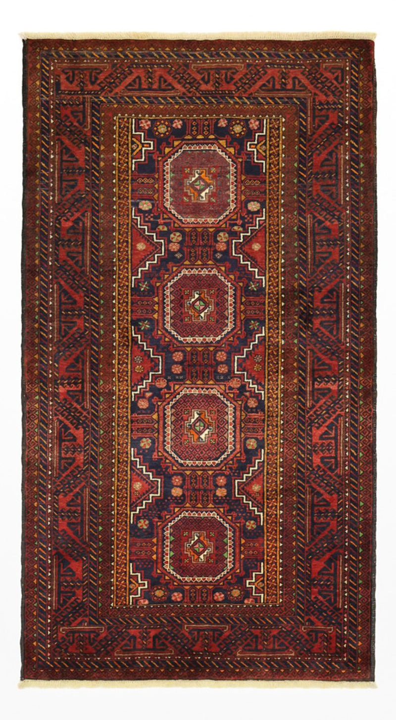 Runner Belutsch Rug - 188 x 101 cm - dark red