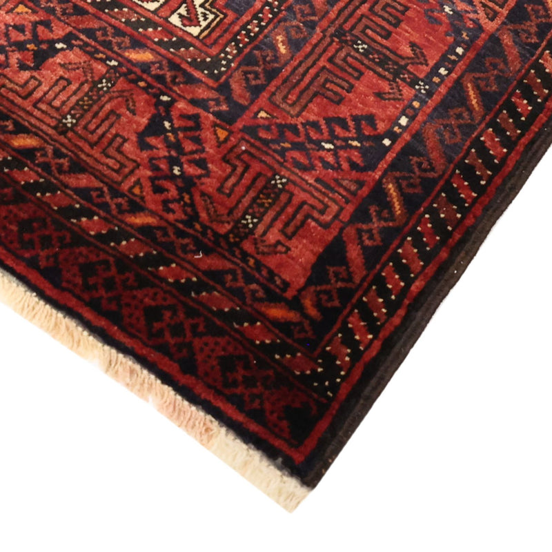 Runner Belutsch Rug - 200 x 107 cm - dark red