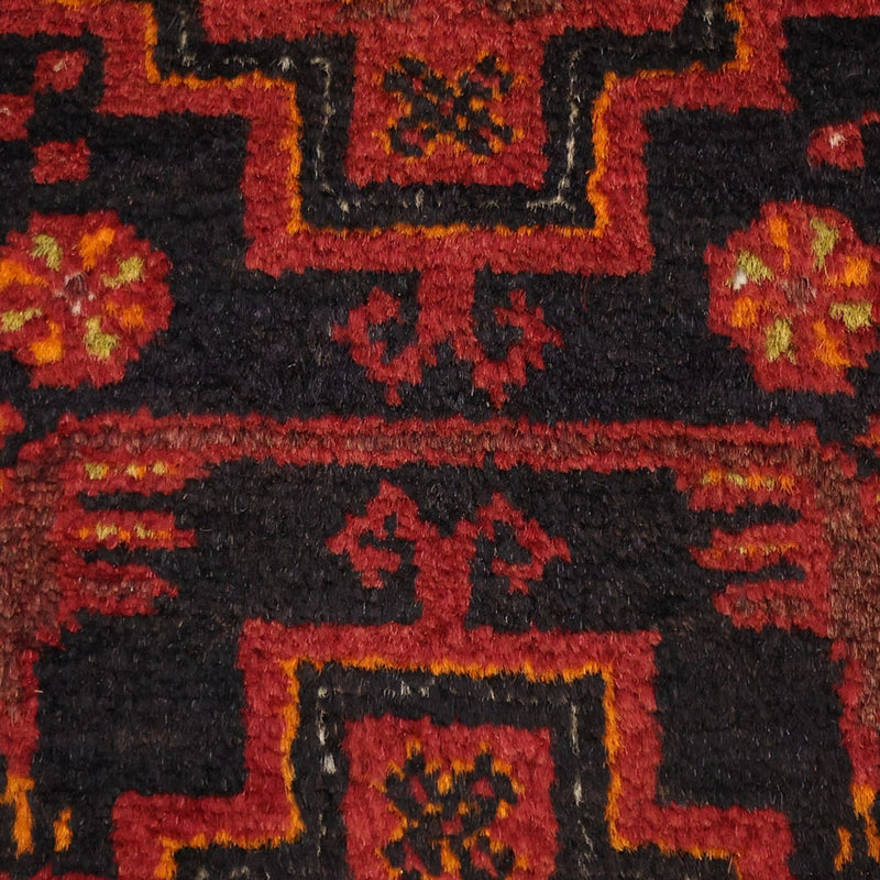 Runner Belutsch Rug - 192 x 100 cm - dark red
