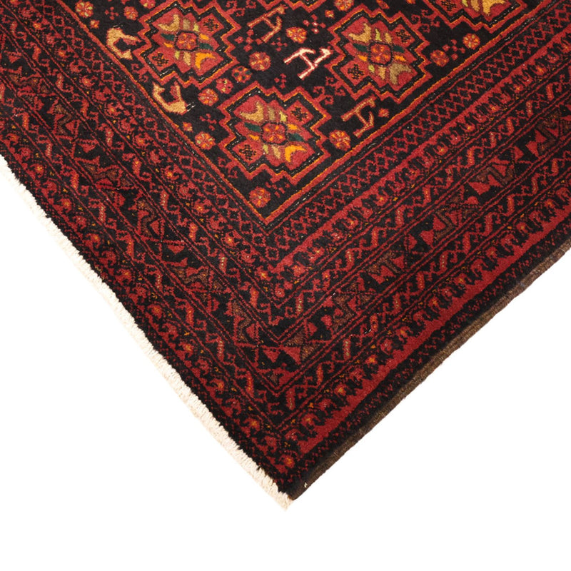 Runner Belutsch Rug - 192 x 100 cm - dark red