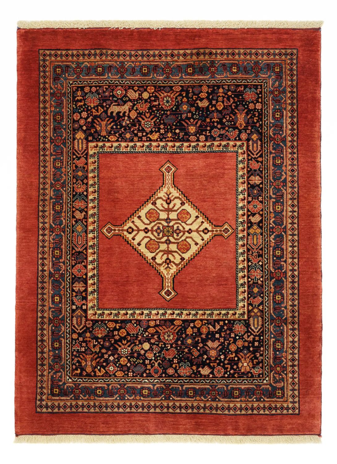 Perser Rug - Nomadic - 143 x 105 cm - multicolored