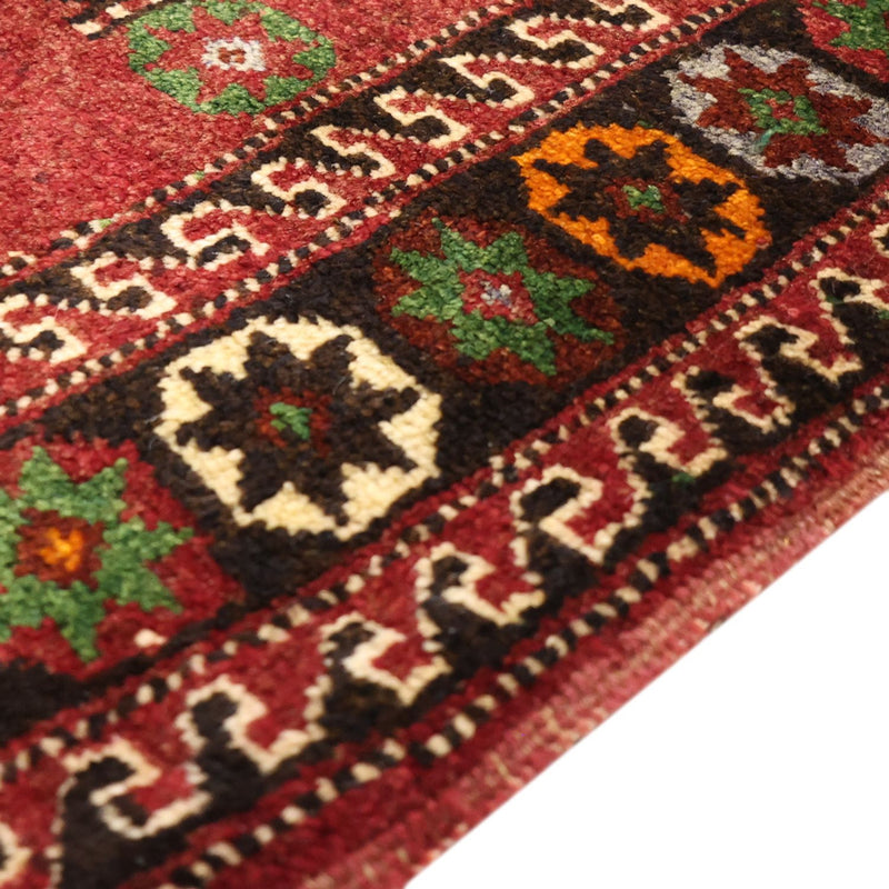 Perser Rug - Nomadic - 300 x 150 cm - dark red