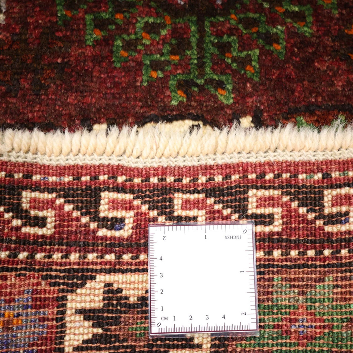 Perser Rug - Nomadic - 300 x 150 cm - dark red