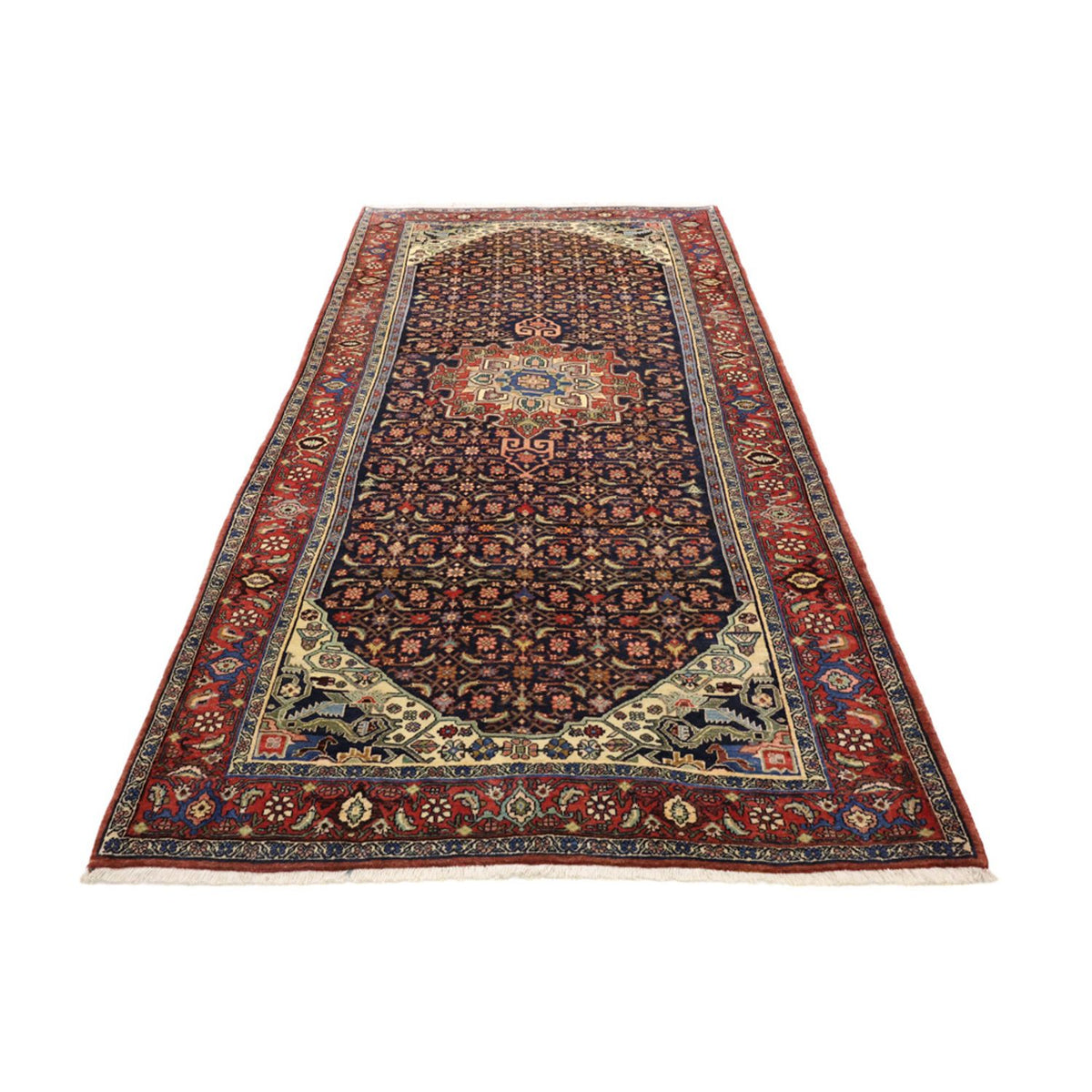 Runner Perser Rug - Bidjar - 276 x 146 cm - dark red