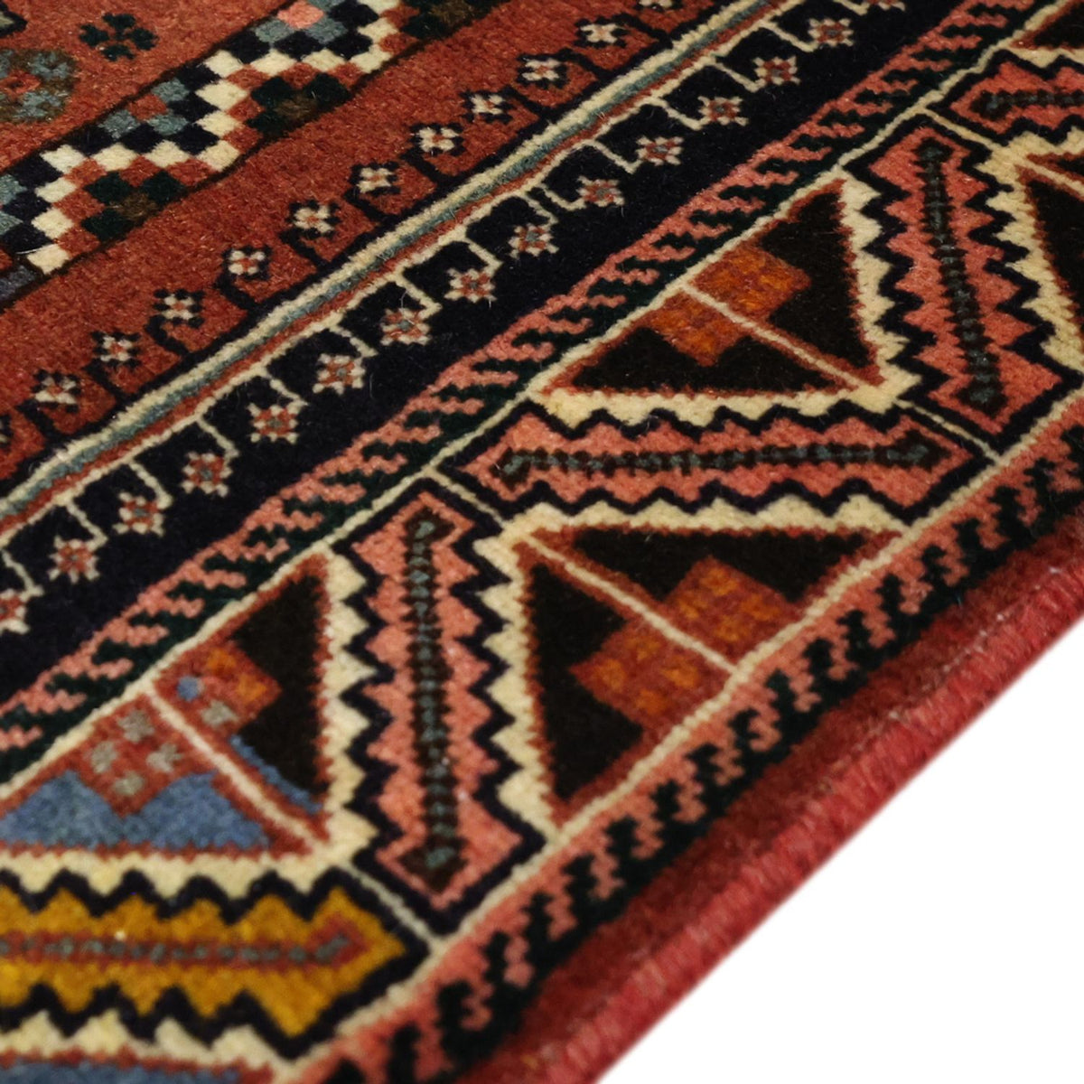 Gabbeh Rug - Kashkuli Perser - 150 x 105 cm - dark red
